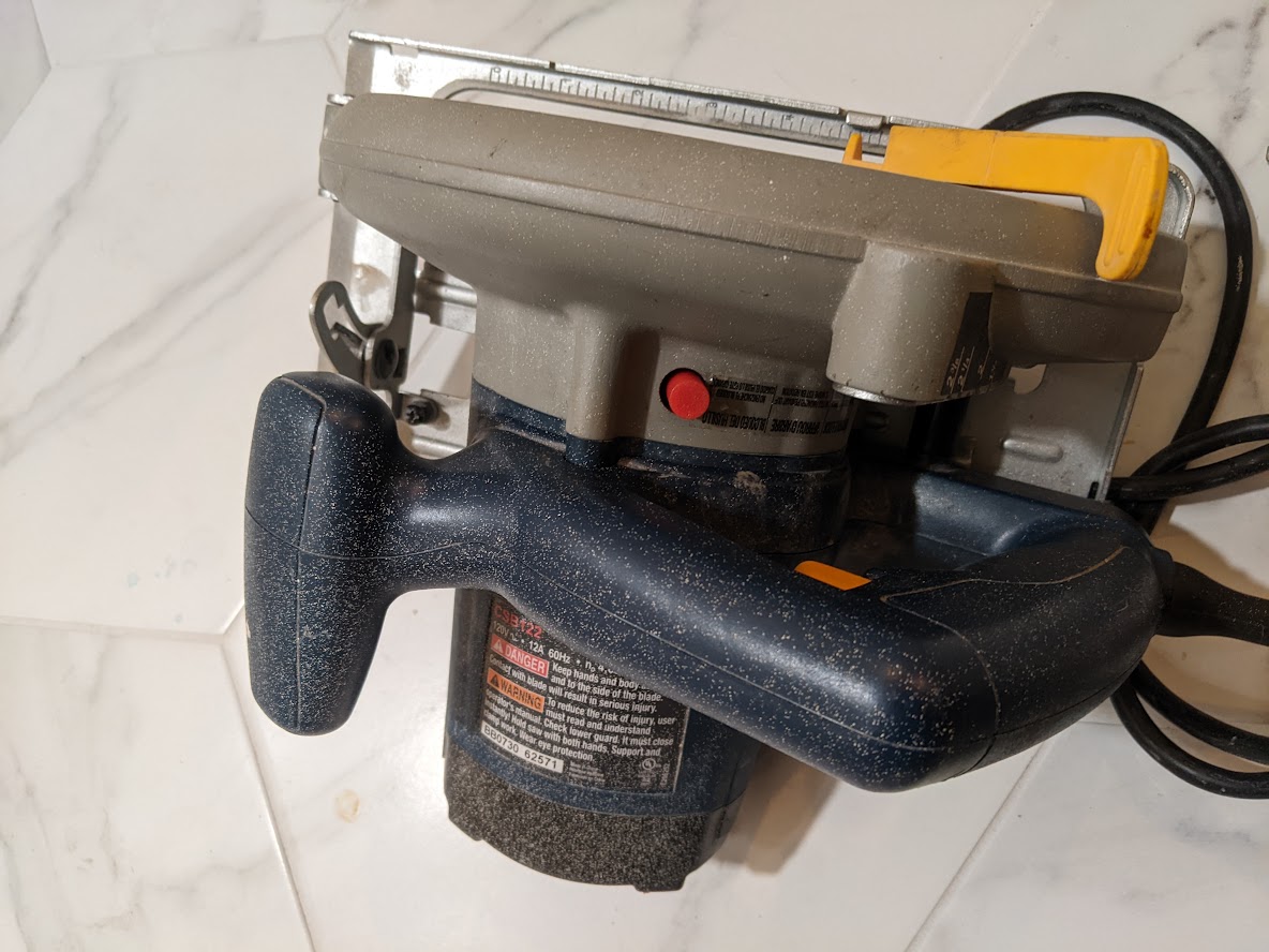 Ryobi circular saw spindle lock by jonafriendj Download free STL