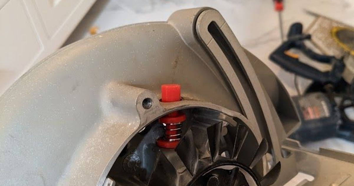 Ryobi circular saw spindle lock by jonafriendj Download free STL