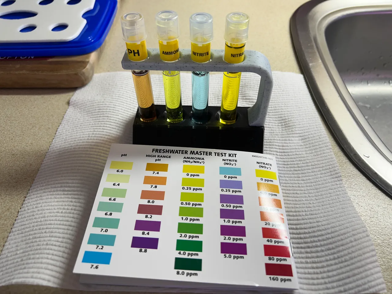 Aquarium API Test Tube Rack by muddymaker | Download free STL model ...