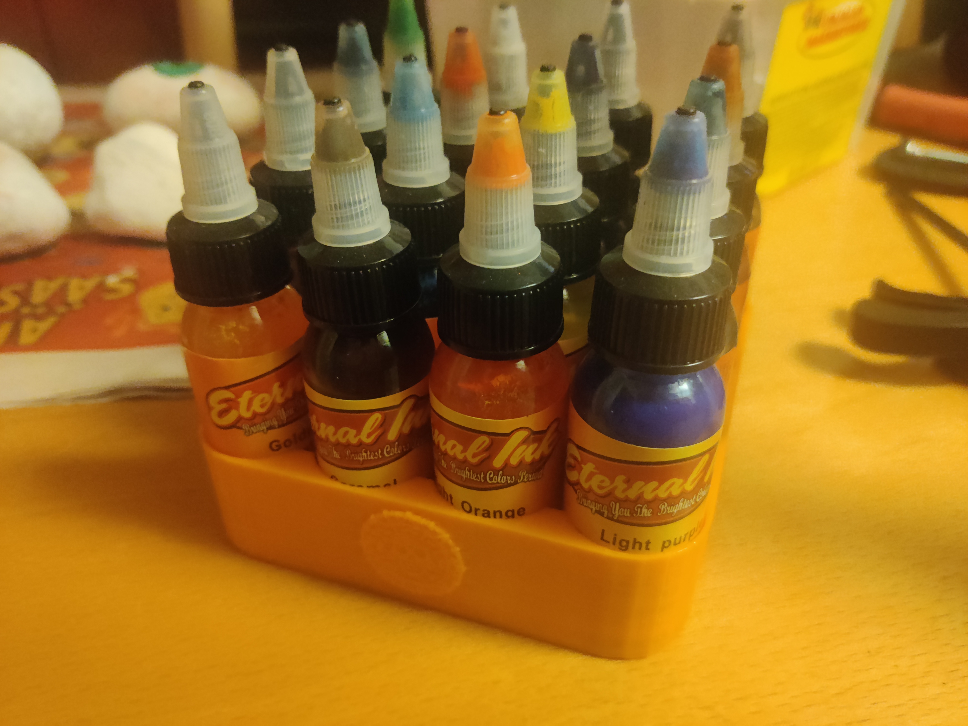 Tattoo color bottle holder