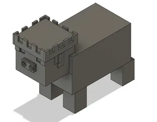 Technoblade crown for pig figure by 49rules