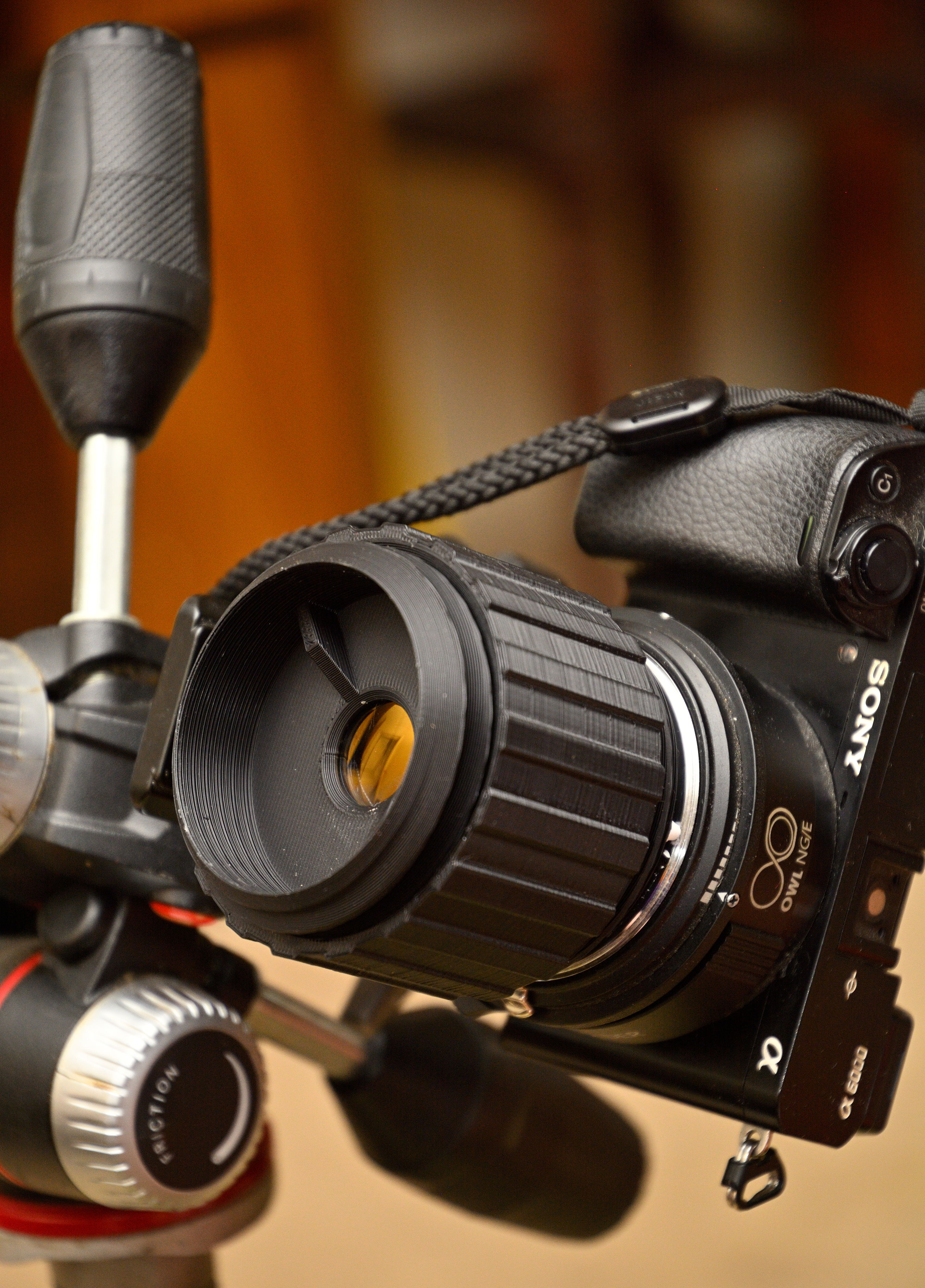 Parametric single element lens to Nikon F-mount