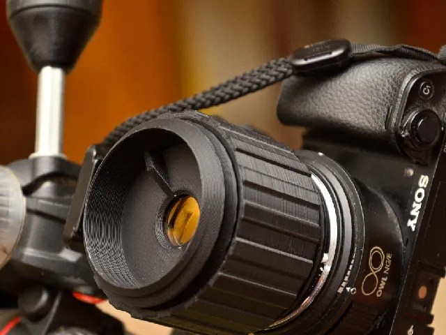 Parametric single element lens to Nikon F-mount