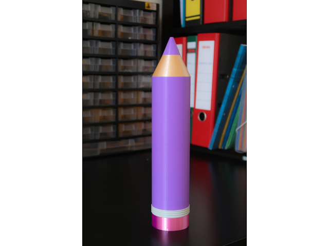 3D file 5ft Giant Pencil w/ Modular Length - 3D Printable Digital