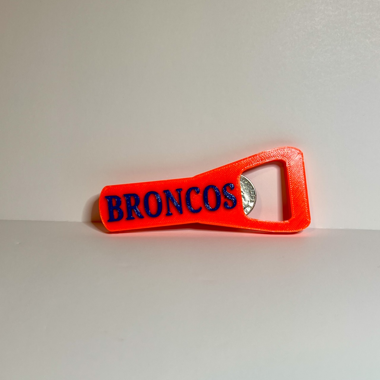 Denver Broncos bottle opener.