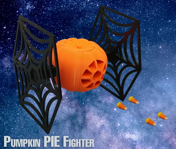 Pumpkin PIE Fighter (Halloween Themed Star Wars TIE Fighter)