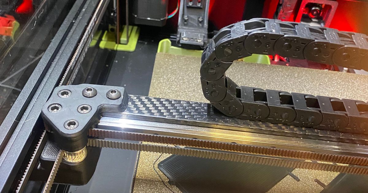 carbon fiber x rail parts for voron v2.4r2 and trident gantrys by
