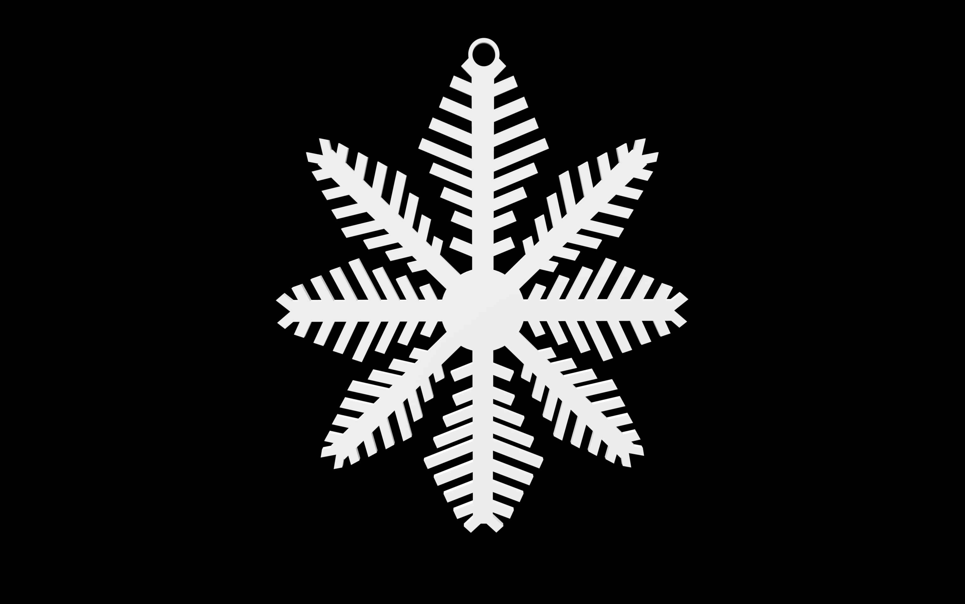 Miniatura 2 do modelo 3D Snowflake Ornament