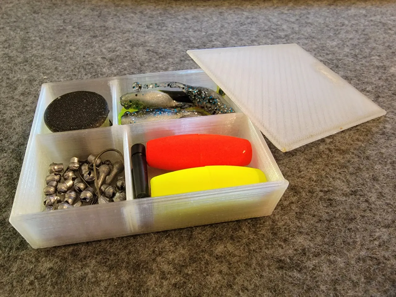 Survival Fish & Lure Box by JayC, Download free STL model