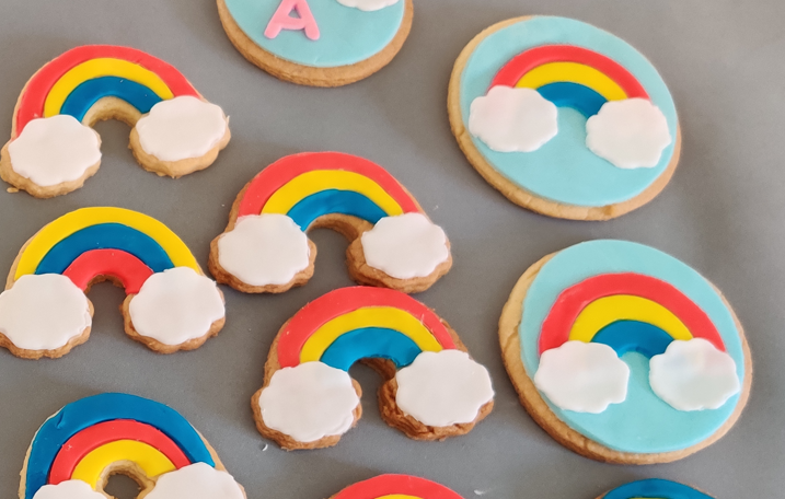 Rainbow cookie cutter