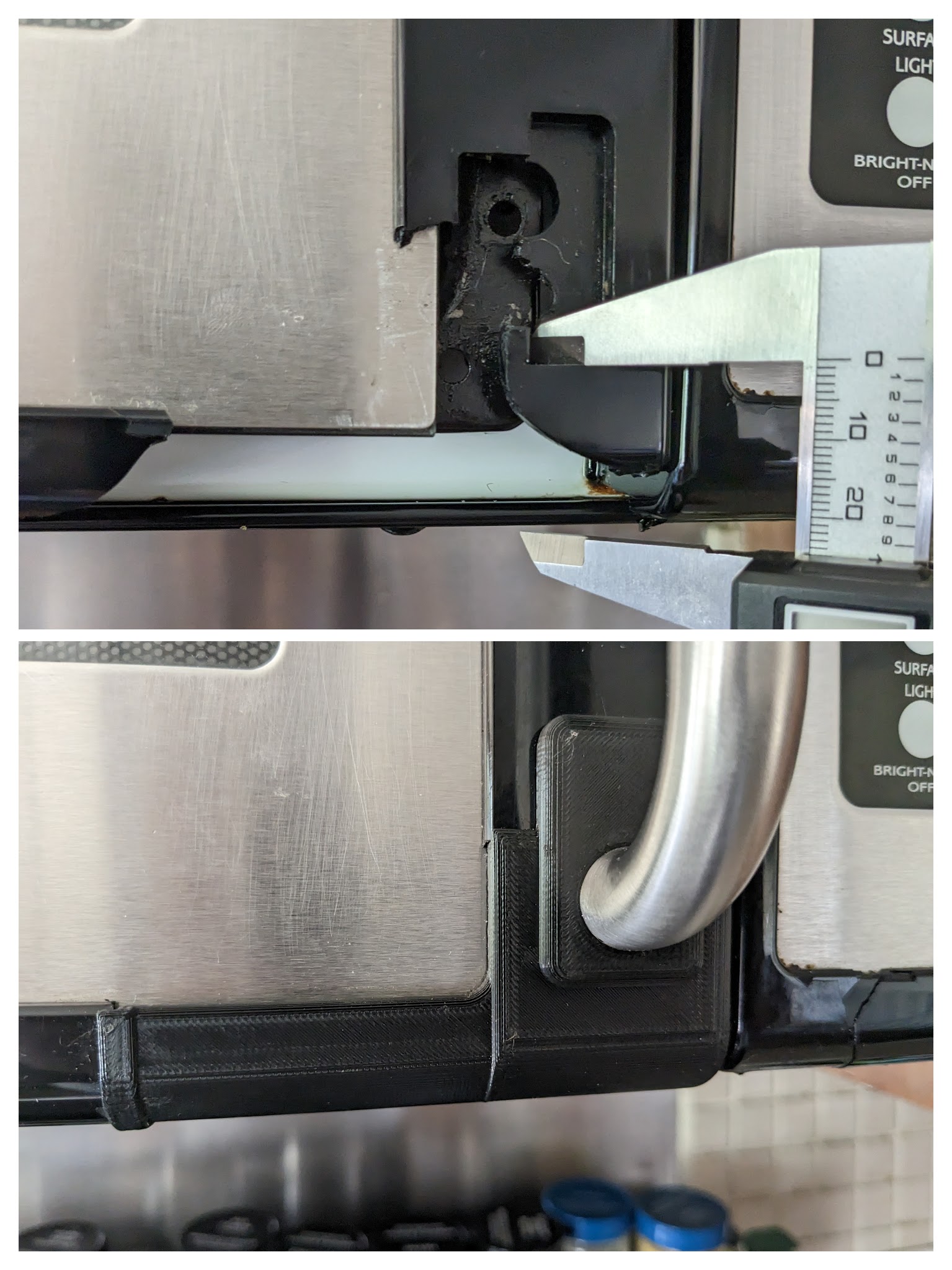 Microwave door handle fix (Frigidaire FMT148GPB1) by Félix Download