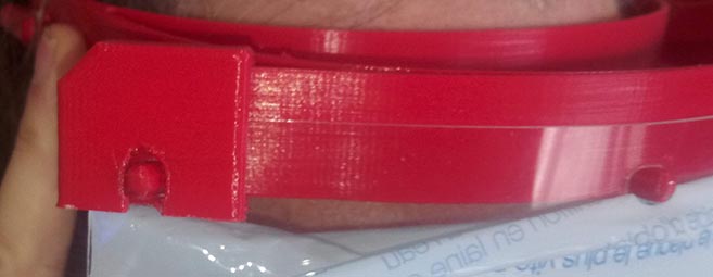 Safety clips for PRUSA Faceshield RC3 — miniatura 2