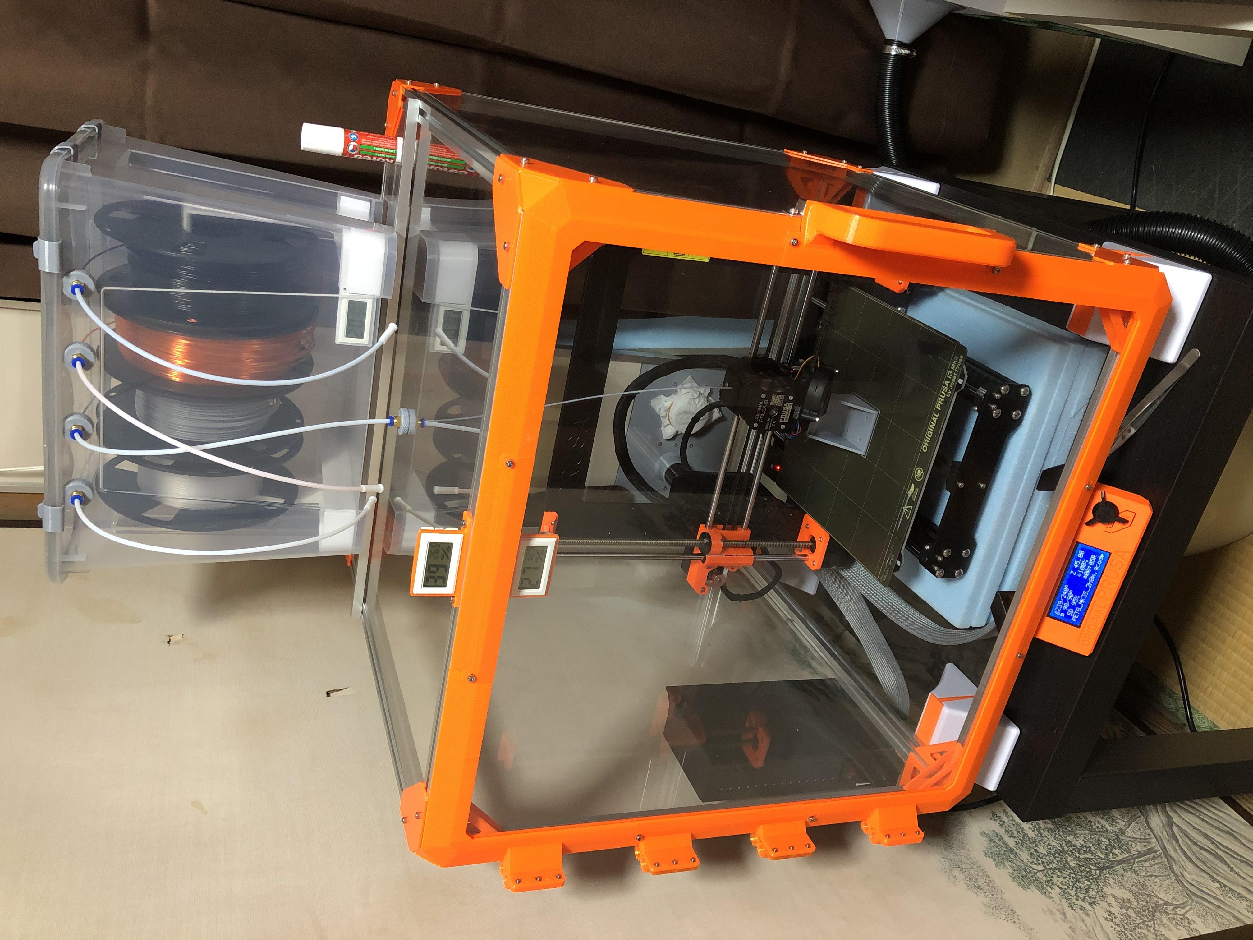 3D Printer Enclosure using 500mm square acrylic panel