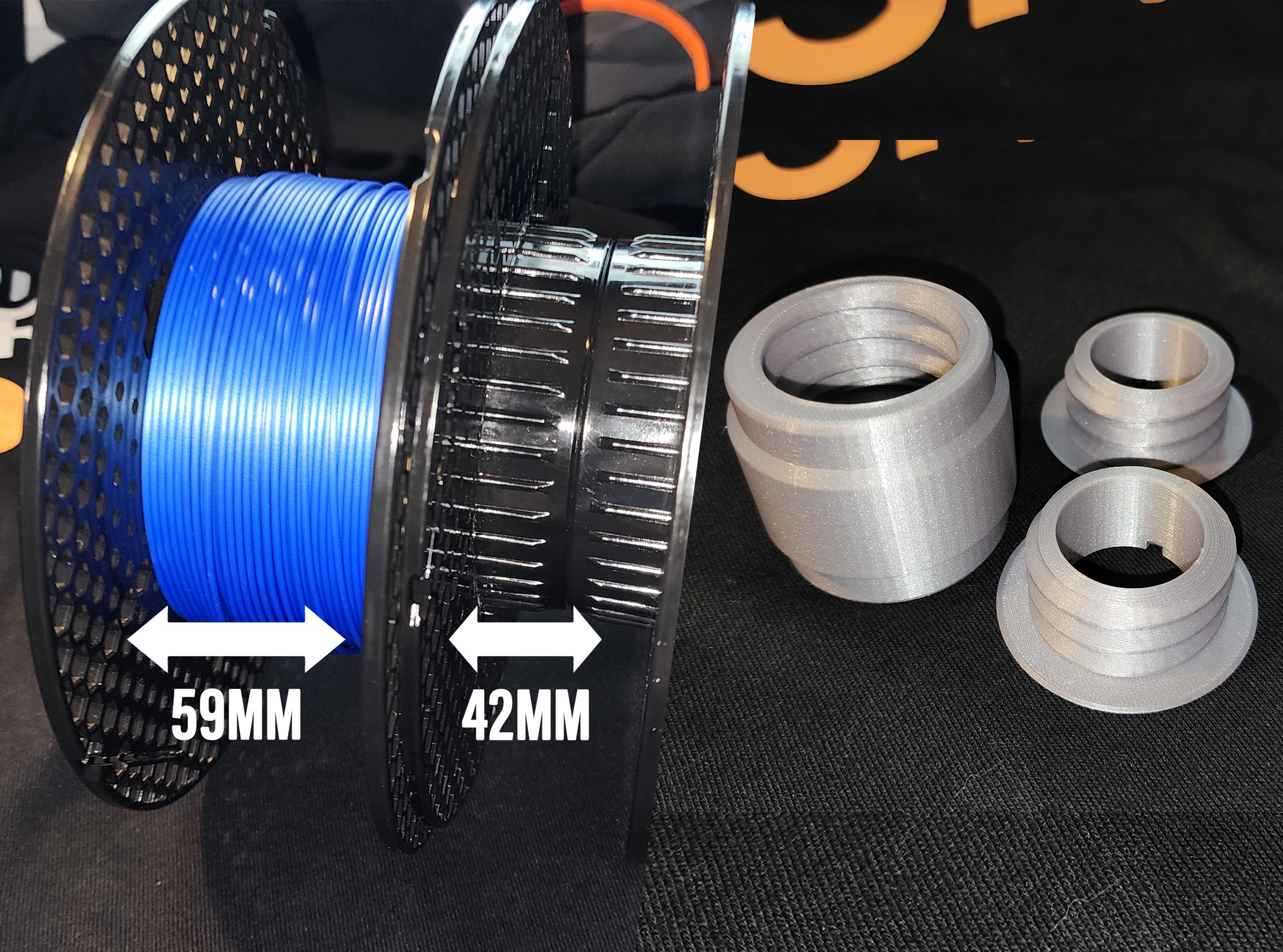 🔄 Slim spool conversion kit for recycled Prusament spools