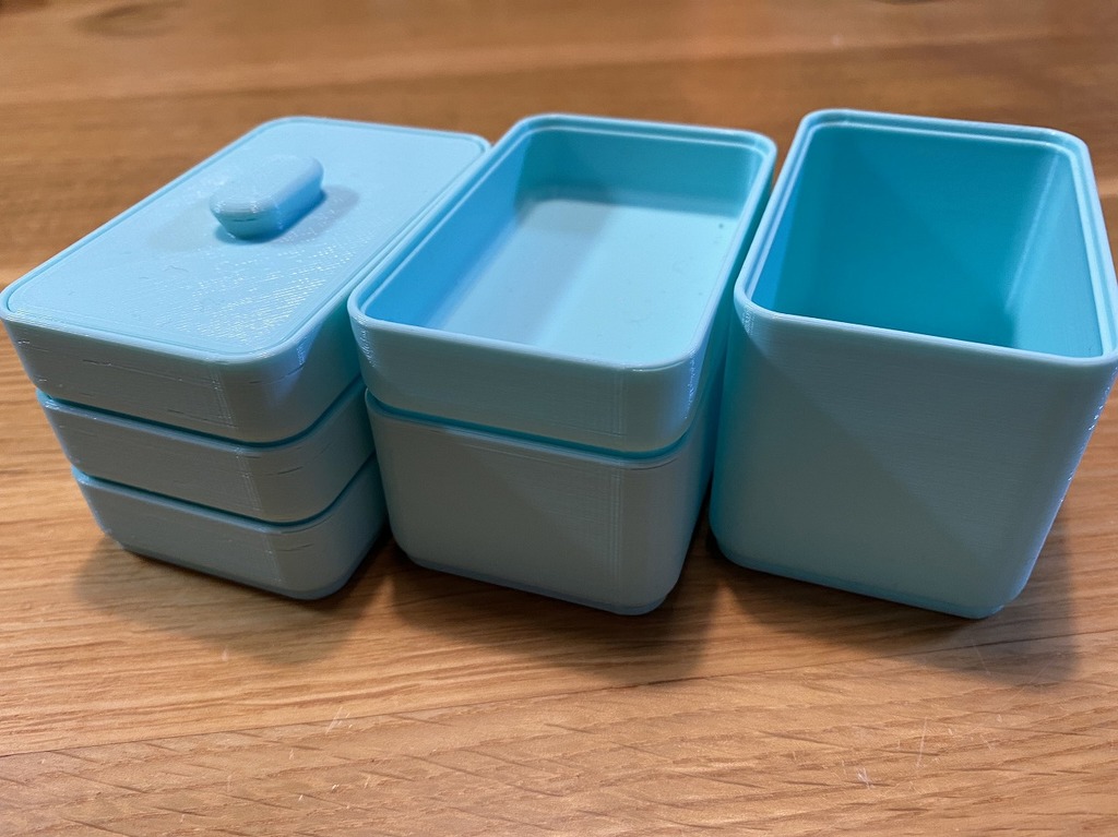 Miniatura 2 do modelo 3D Stackable mini box