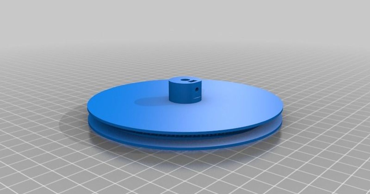 Beaded ball chain pulley for Stepper Motor NEMA 17 m3 nut and bolt by