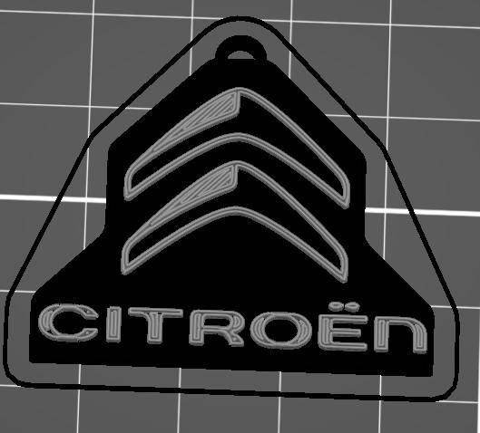 Citroën Keychain NO MMU by Bear_3D_Maker | Download free STL model ...