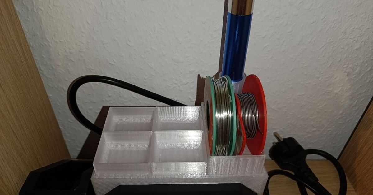 Toolcraft soldering station organizer by Das_Enzym. Download free STL