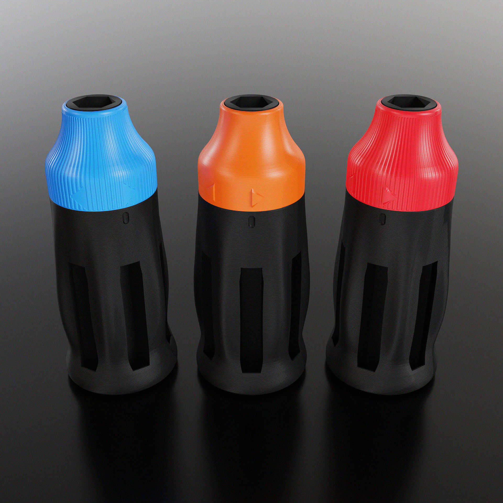 6mm Reversible Ratcheting Screwdriver 3D model thumbnail