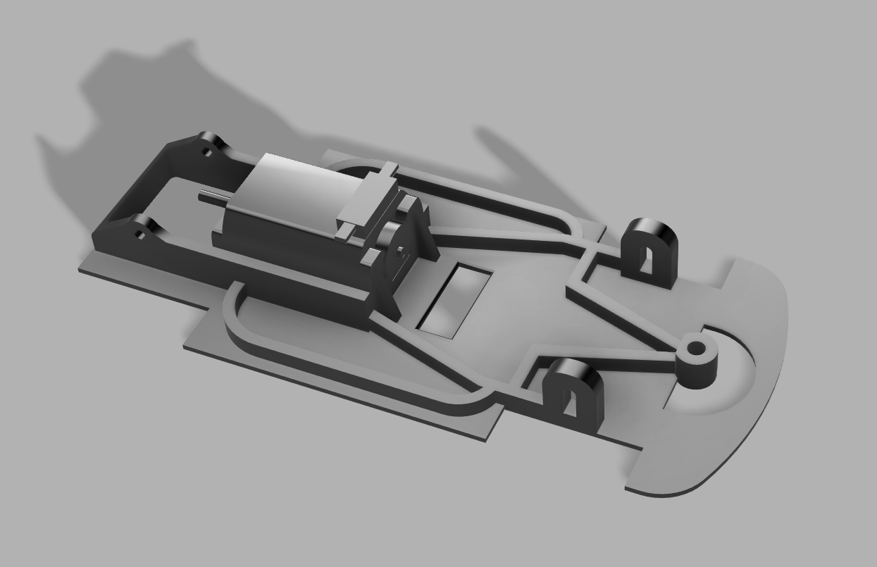 Slot Car Chassis and gears by Adioliquid Download free STL model