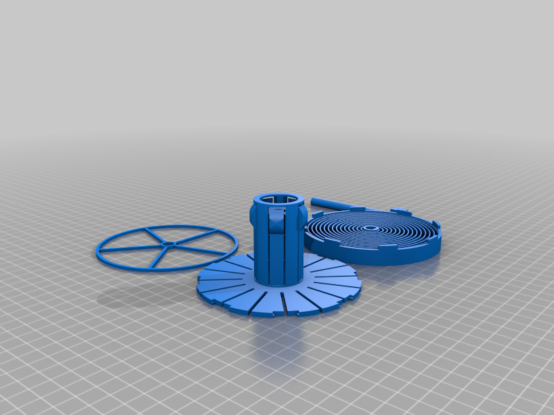 M3D Customized Parametric Auto-Rewind Spool Holder