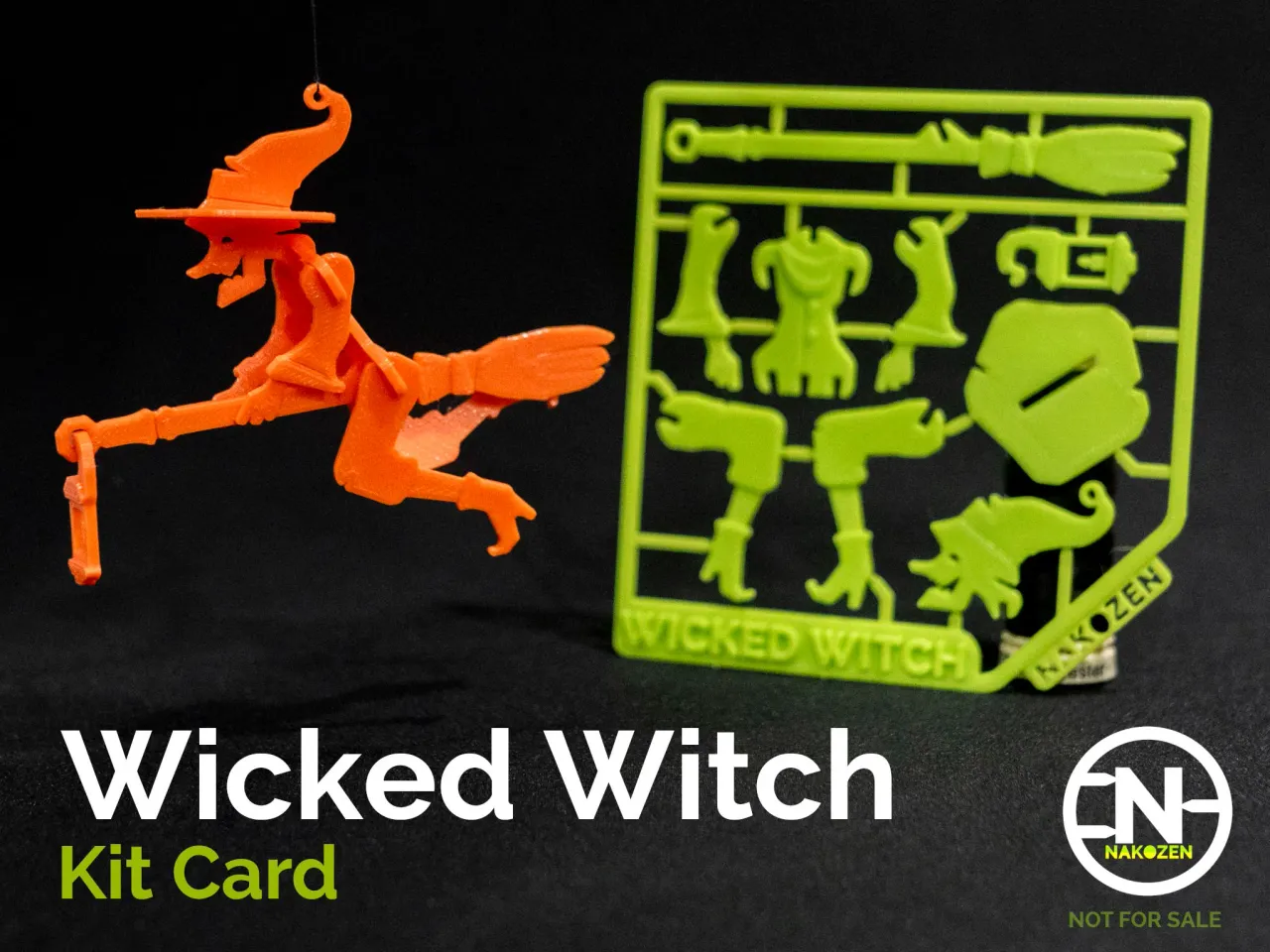 Wicked Witch Kit Card by Nakozen, Download free STL model