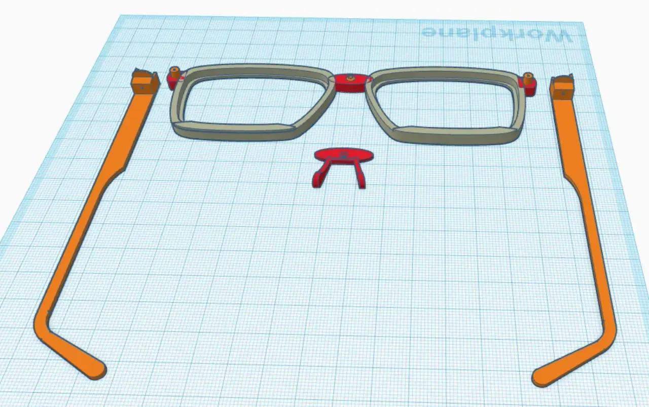 Eye Glasses Frame Replacement Tinkercad by StickyRib Download
