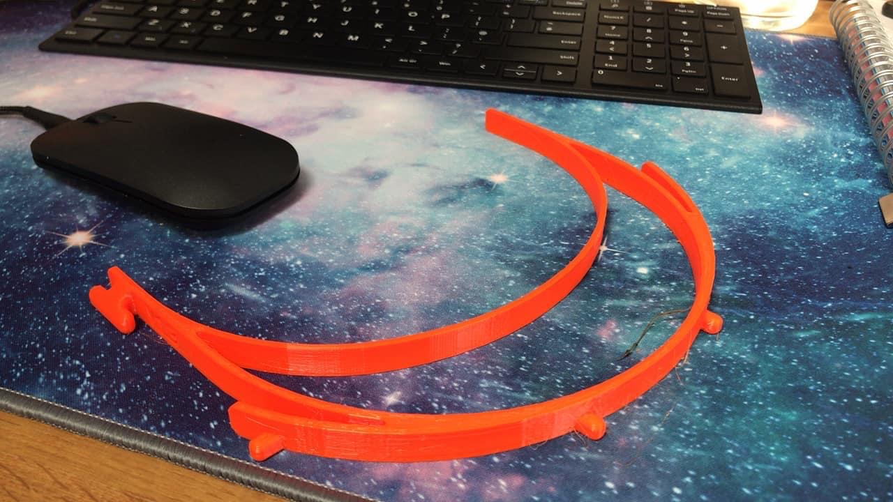 Short Faceshield Prusa RC3 Remix