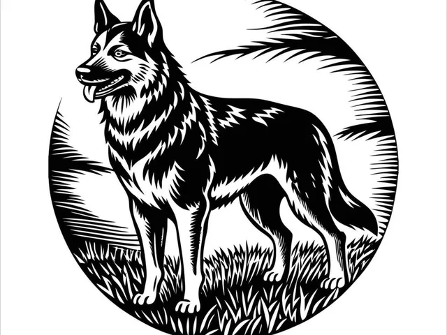 Shepherd dog wall art 1
