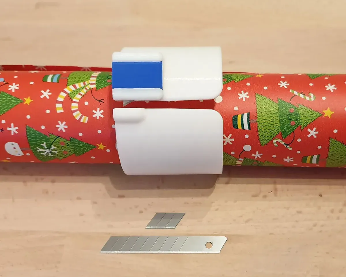 STL file Christmas Wrapping Paper And Tape Dispenser 🎄・3D print design to  download・Cults