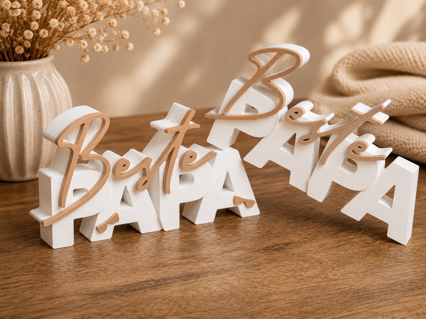 Beste Papa – Multicolor Father’s Day Decor (2 Variants Included)