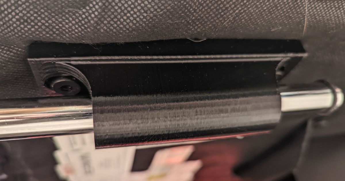 Footrest mounting bracket for gaming chair by wam3d Download free STL