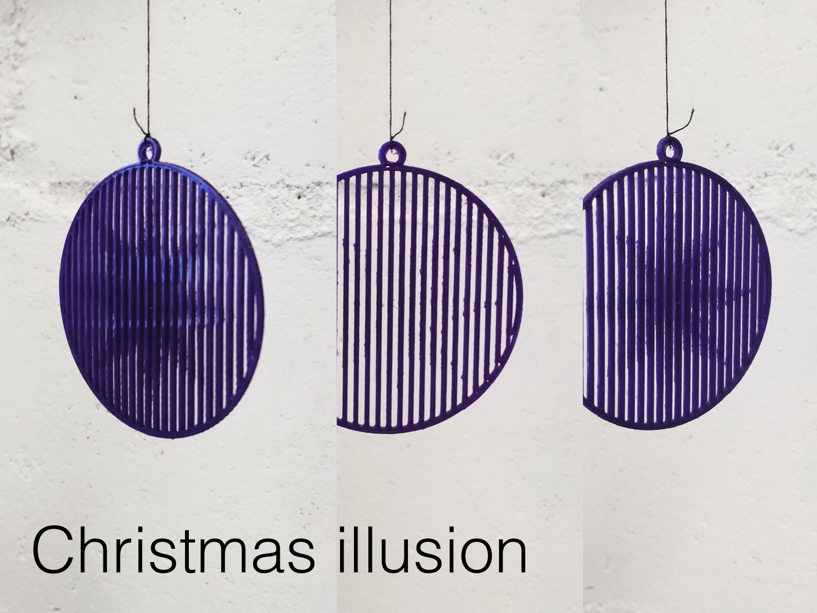 Christmas decoration with Illusion