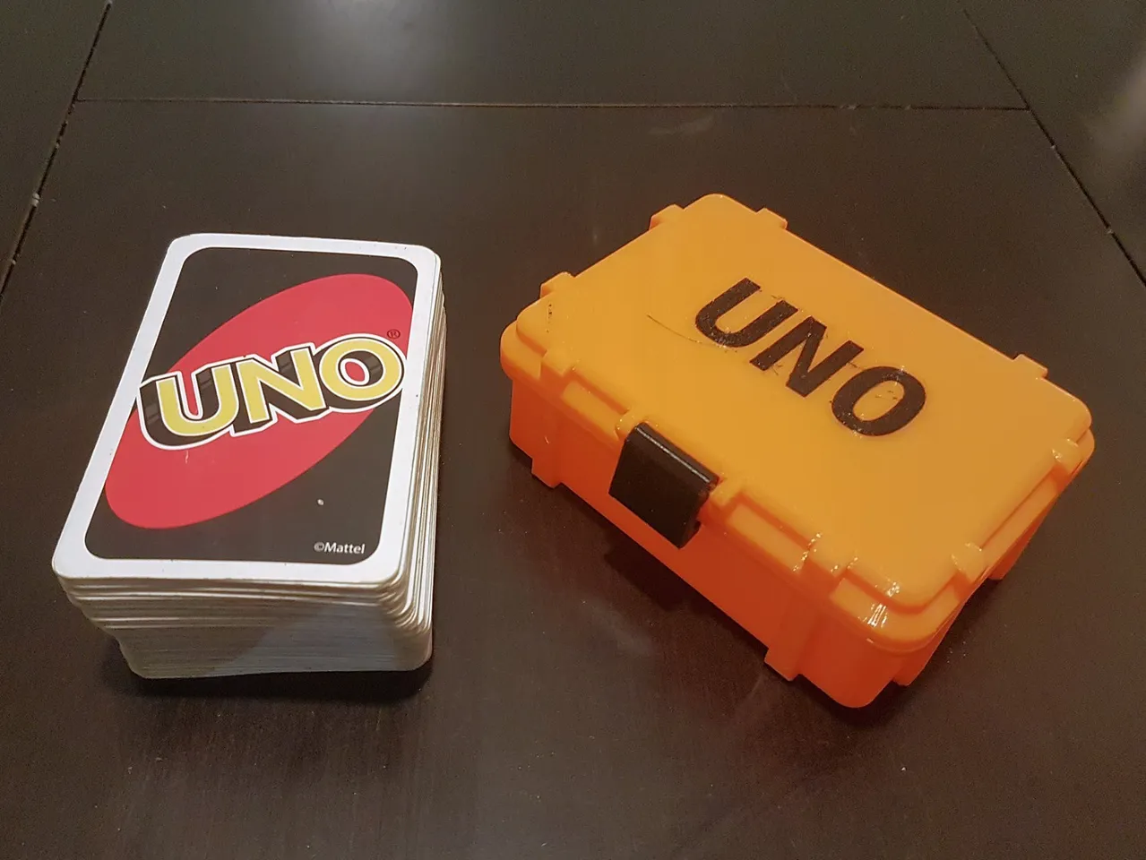 Uno Card Game 3D Printed Rugged Box & Card Holder 