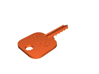 PATRIOTIC BLANK HOUSE KEY FOR 5 PIN SCHLAGE SC1 CAN BE PUNCHED TO YOUR CODE