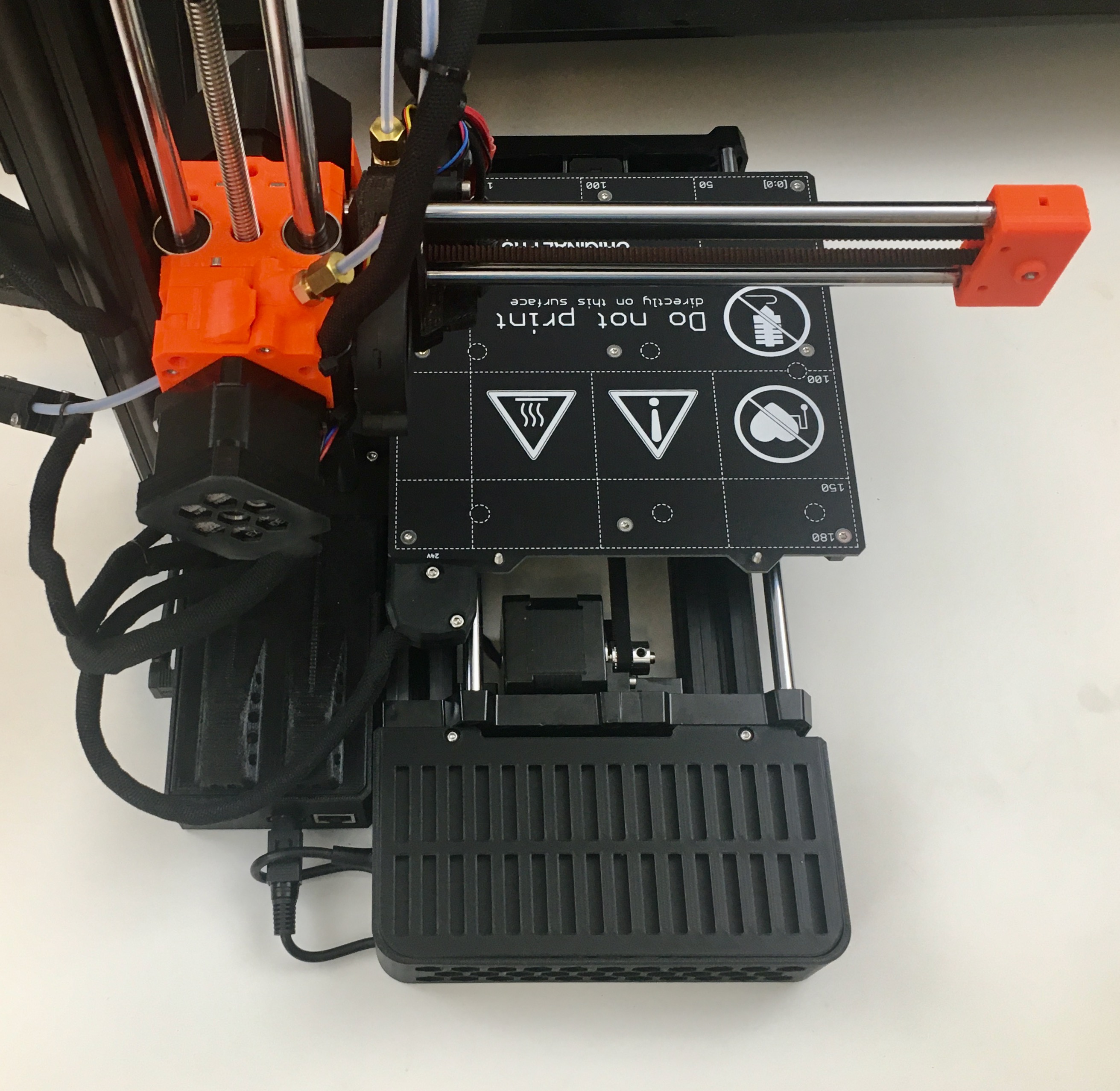 Power supply enclosure attached to Prusa Mini+