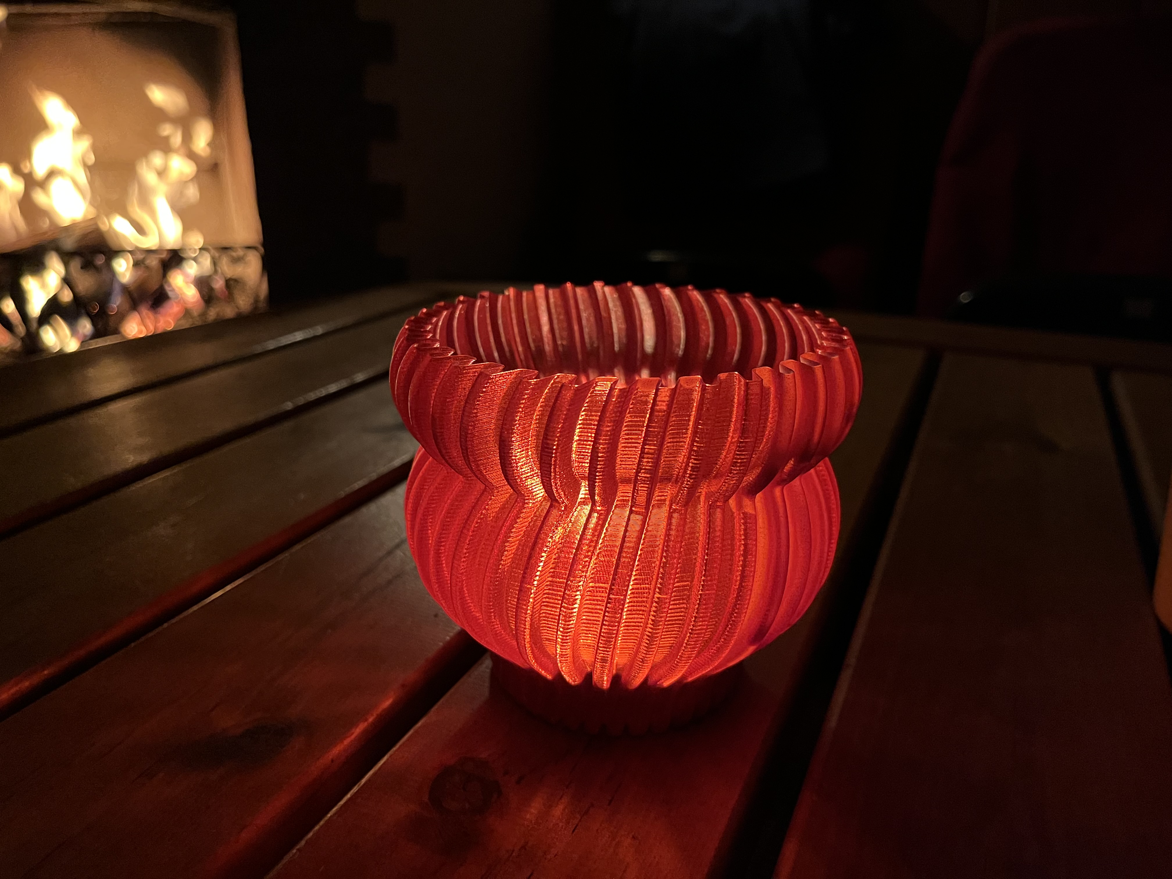 Teelicht Spiralvase