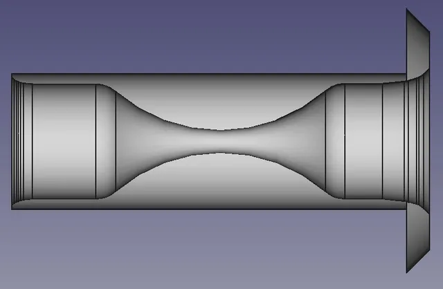 Low strain Ikea Lack table filament grommet with toroid interior