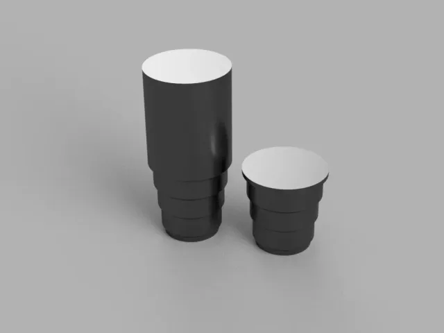 Modelo de Polimero para Mate escalonado para hacer el vaciado