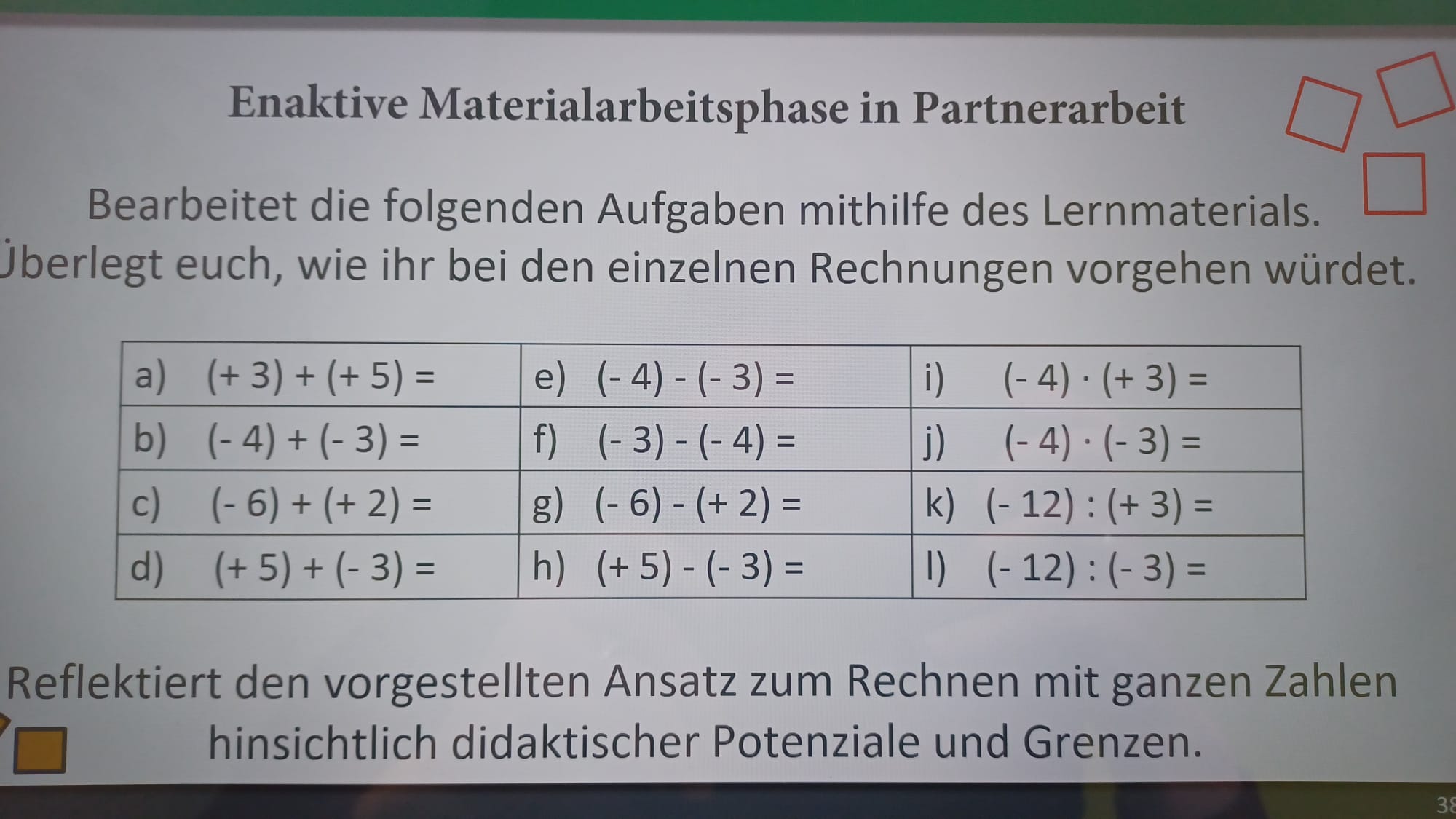 017 Vorsicht Spielende Zahlen! Modell zu positiven und negativen Zahlen