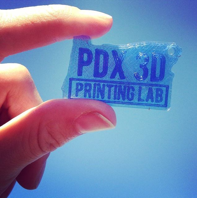 Portland 3D Printing Lab Keychain