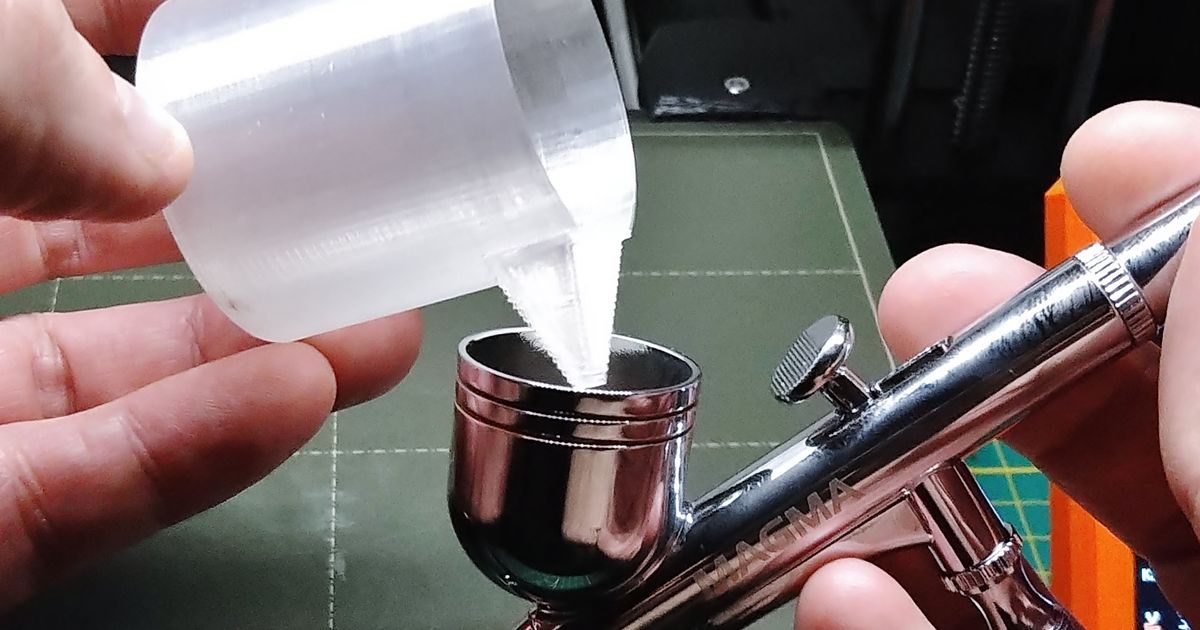 Airbrush paint mixing container by Misakov Download free STL model