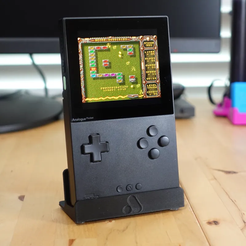 Analogue Pocket Stand by Retro Frog, Download free STL model