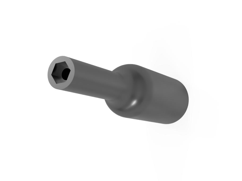 3mm 6-point socket 1/4" drive (for M1.6 nuts)