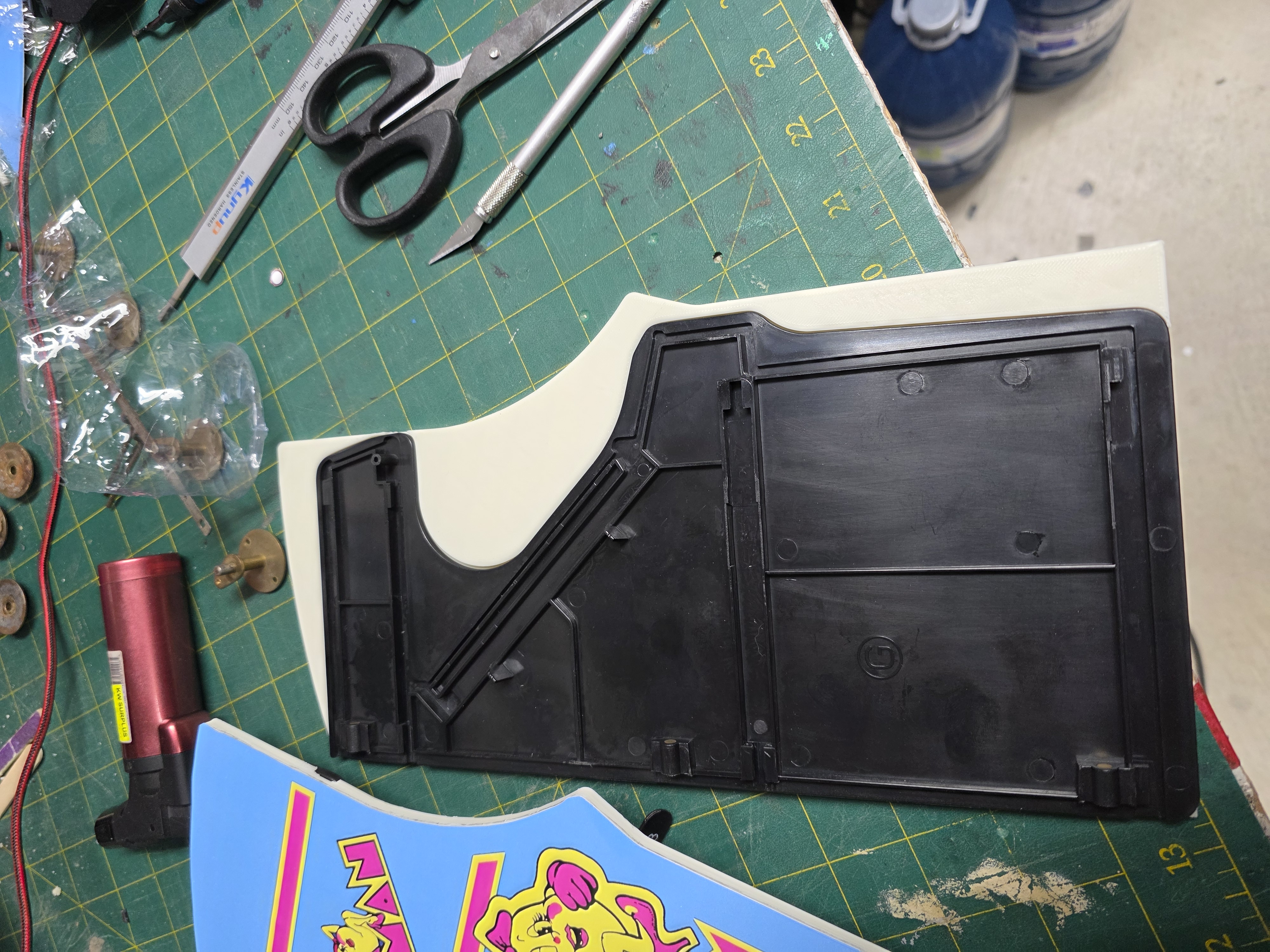 Ms. Pacman panels for the GRS build a cade