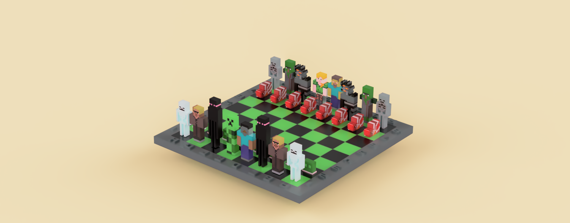 mine craft chess