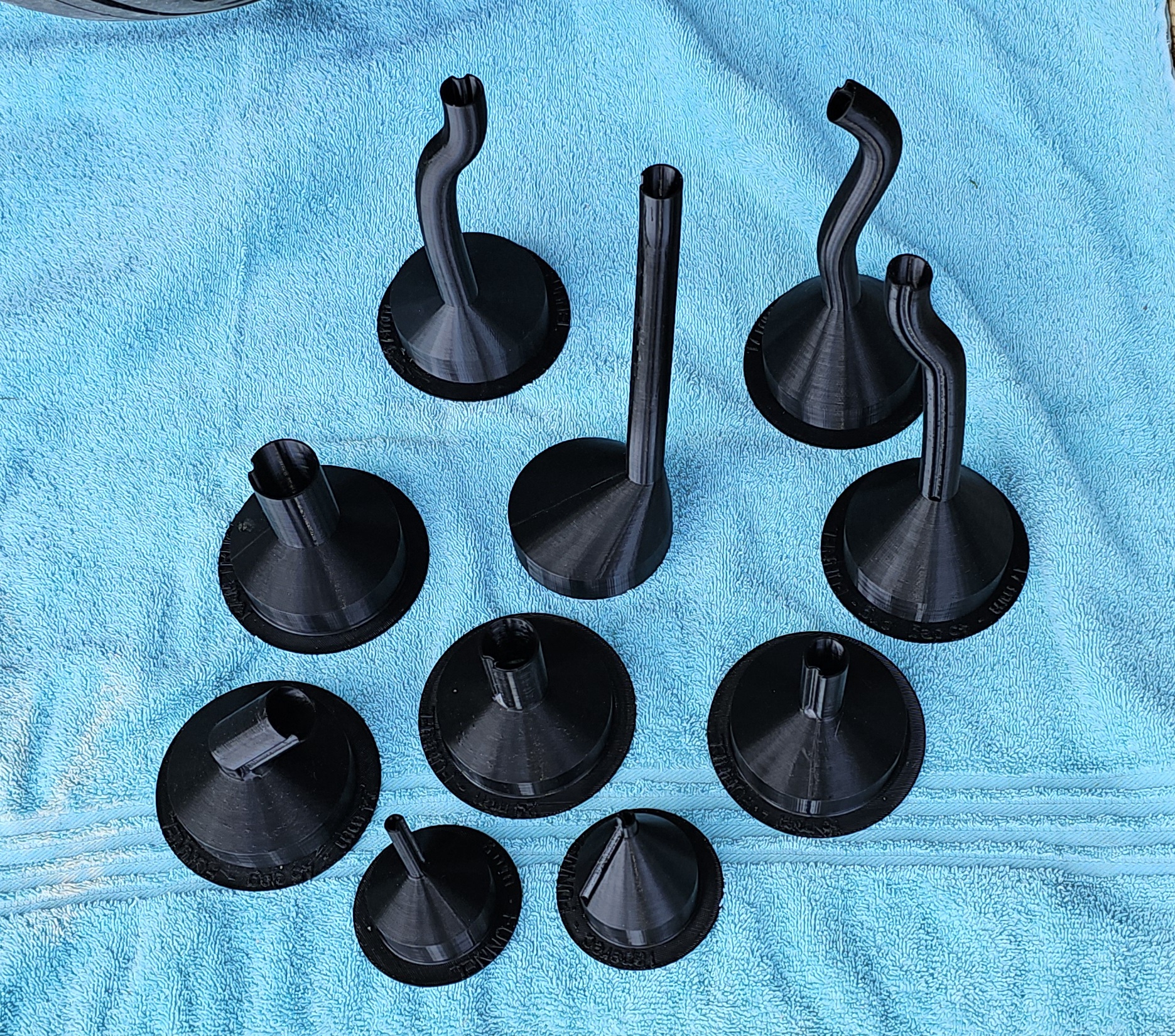Angled, straight and tapered - Vented Funnels