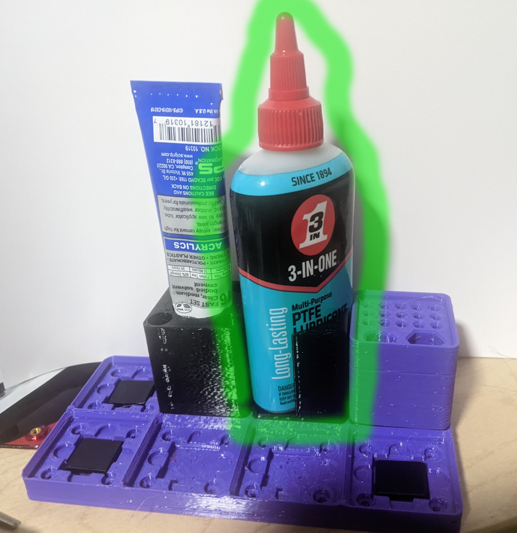 3 in one PTFE Lubricant holder Gridfinity 1x1 by gltovar Download