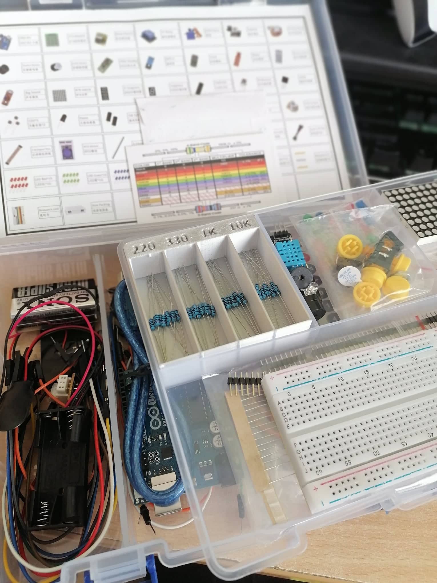 Resistor Organizer for Arduino kits by KrafťákSvK | Download free STL ...