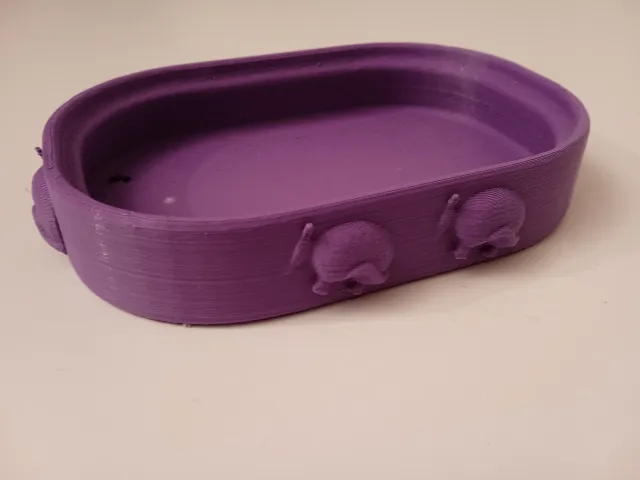 soap dish with armadillos